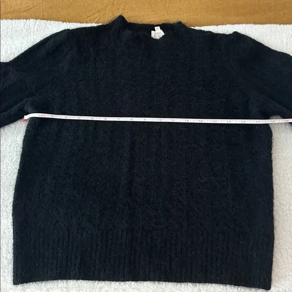 Marea Black Pointelle Sweater - Picture 8 of 8